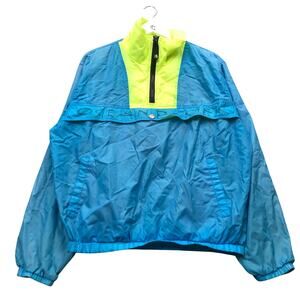 Vintage 80s OP Ocean Pacific 1/2 Zip Pullover Windbreaker Jacket Men M Blue